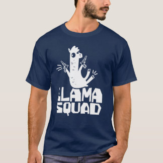 T-shirt Llama Squad Animal Llamas Citations Mignonnes rétr