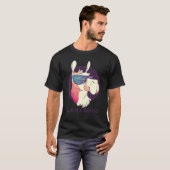 T-shirt Llama Squad Cool Alpaca Llama avec lunettes de sol (Devant entier)