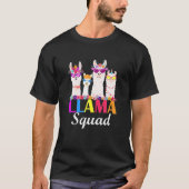 T-shirt Llama Squad drôle Cute Llama Correspondant (Devant)