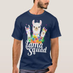 T-shirt Llama Squad Funny Cute Llama Matching<br><div class="desc">Llama Squad Funny Cute Llama Matching . Check out our birthday t shirt selection for the very best in unique or custom,  handmade pieces from our shops.</div>