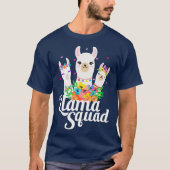 T-shirt Llama Squad Funny Cute Llama Matching (Devant)