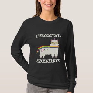 T-shirt Llama Squad I Alpaca Rainbow Carl Idea