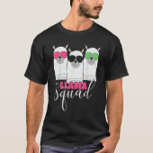 T-shirt Llama Squad sunglasses Cute Alpaca Squad Llama Mam (Devant)