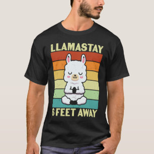 T-shirt Llama Style Rétro Mignon Graphique Alpaca Grande