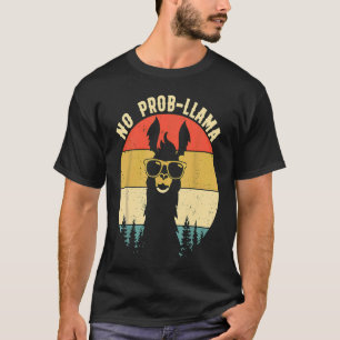 T-shirt Llama Vintage Llama Alpaca Graphique Antique Pas D