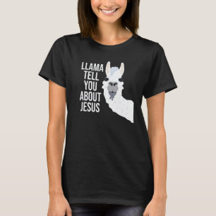 T-shirt Llama vous parlera de Jésus  Bible chrétienne Évan