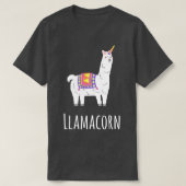 T-shirt Llamacorn Llama and Unicorn (Design devant)