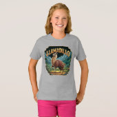 T-shirt Llamadillo Illustration Combo Créature Drôle (Devant entier)