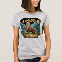 Llamadillo Illustration Combo Créature Drôle
