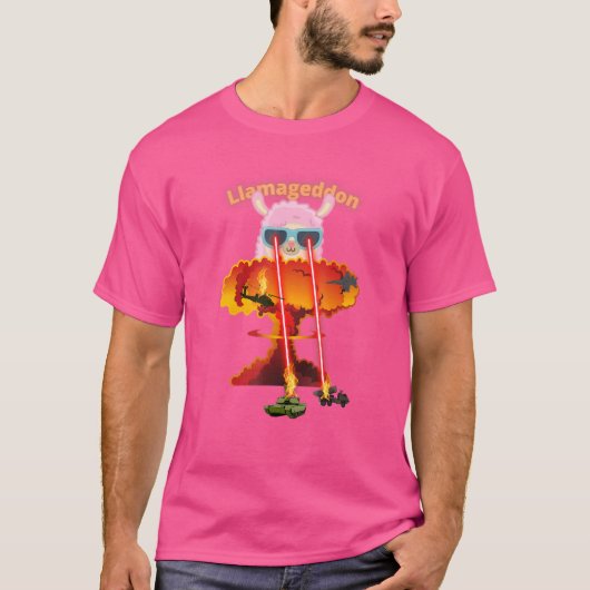 T-shirt Llamageddon Alpacalypse bizarre Alpaca Llama 2 (Devant)