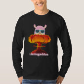 T-shirt Llamageddon Alpacalypse bizarre Alpaca Llama 3 (Devant)