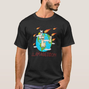 T-shirt Llamageddon Mignon Animal Pour Hommes Femmes Lama