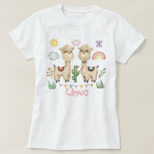 T-shirt Llamas (Design devant)