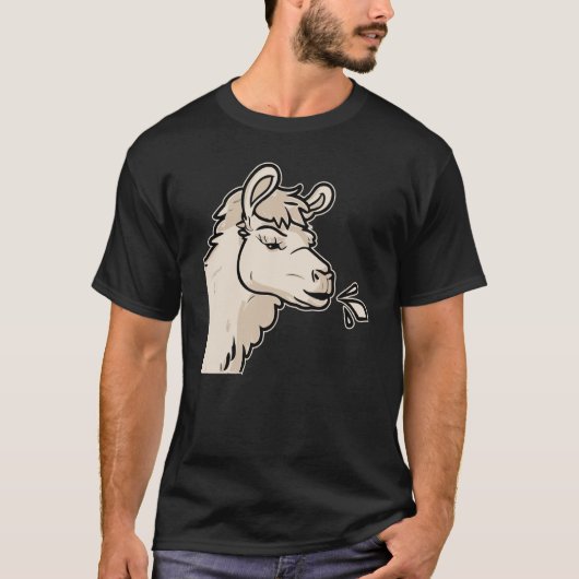T-shirt Llamas Llama à crache rapide (Devant)