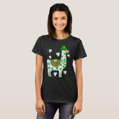 T-shirt Llamas Lover Leprechaun Llama St. Patrick's Day (Devant entier)