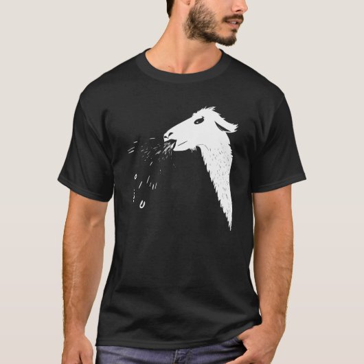 T-shirt Llamas Spit Cheeky Spitting Llama (Devant)