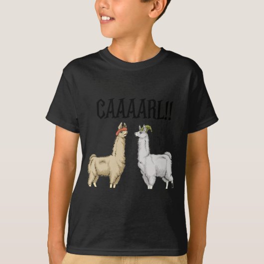 T-shirt Llamas With Hats Carl (Devant)