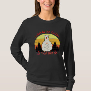 T-shirt Llamastay Calme Alpaca Tee - shirt Fitness Llama Y