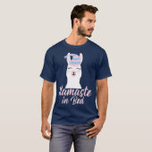 T-shirt Llamaste in Bed Cadeau Funny Llama Pyjama (Devant entier)