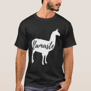 T-shirt Llamaste Namaste Lama Alpagas Amateurs de Yoga Amu