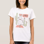 T-shirt Llamaste Yoga (Devant)
