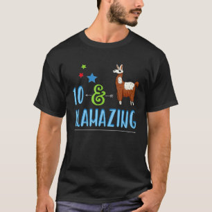 T-shirt Llamazing Lama 10e Anniversaire