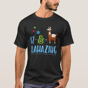 T-shirt Llamazing Llama 12e Anniversaire