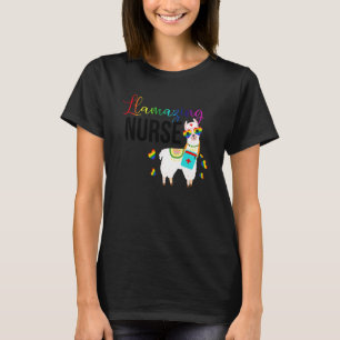 T-shirt Llamazing Nurse Cute Llama Lunettes de soleil Extr