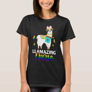 T-shirt Llamazing Nurse Cute Llama Lunettes de soleil Extr