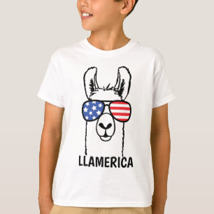 T-shirt Llamerica, Lllama drôle badine la chemise, 4