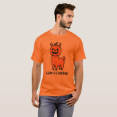 T-shirt Llamo-o-lanterne Halloween (Devant entier)