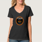 T-shirt Llano Texas TX Total Solar Eclipse 2024 2 (Devant)