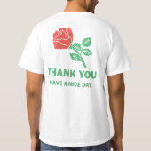 T-shirt L'Merci Rose A Une Belle Journée (Dos)