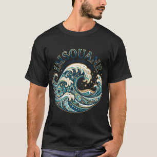 T-shirt lmsouane Maroc, Surf, Thé & Vibes Côtières Atlanti