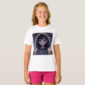 T-shirt Lo-Fi Galactic Babe (Devant entier)
