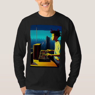 T-shirt Lo fi hip hop chillhop battements chill esthétique