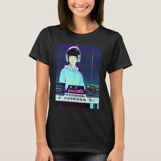T-shirt Lo fi hip hop chillhop chill beats studio aestheti (Devant)