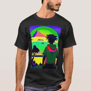 T-shirt Lo fi hip hop chillhop chill chill bat lofi esthét