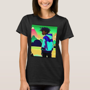 T-shirt Lo fi hip hop chillhop chill chill bat lofi esthét