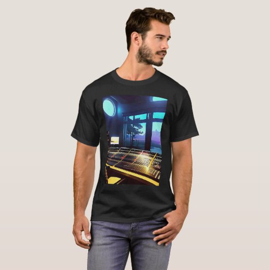 T-shirt Lo fi hip hop chillhop chill chill bat studio aest (Devant entier)