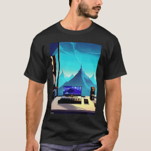 T-shirt Lo fi hip hop chillhop chill chill bat studio aest