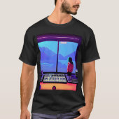 T-shirt Lo fi hip hop chillhop chill chill bat studio aest (Devant)