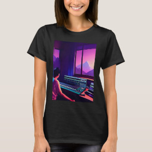 T-shirt Lo fi hip hop chillhop chill chill bat studio aest