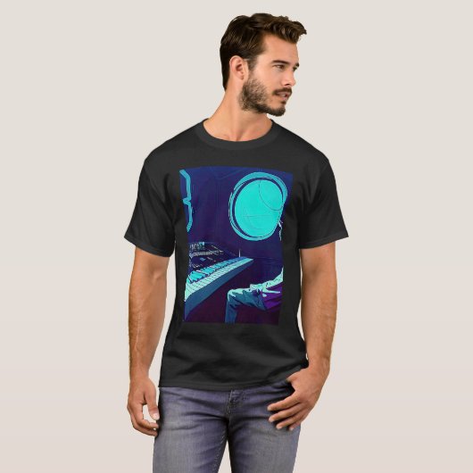 T-shirt Lo fi hip hop chillhop chill chill bat studio aest (Devant entier)