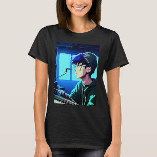 T-shirt Lo fi hip hop chillhop chill chill bat studio aest