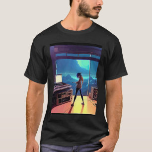 T-shirt Lo fi hip hop chillhop chill chill bat studio aest