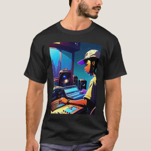 T-shirt Lo fi hip hop refroidissement chillhop bat esthéti