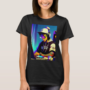 T-shirt Lo fi hip hop refroidissement chillhop bat esthéti