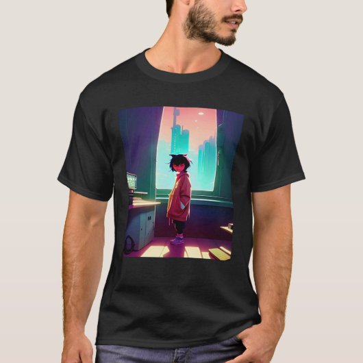 T-shirt Lo fi hip hop refroidissement chillhop bat l'esthé (Devant)