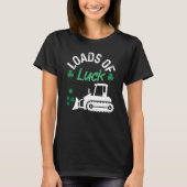T-shirt Load Of Luck Bulldozer Shamrock St Patricks Day Ki (Devant)